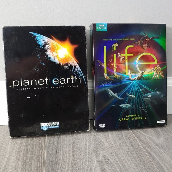 BBC Earth and Discovery Channel Documentary Series Planet Earth and Life 9 DVD - Picture 1 of 7